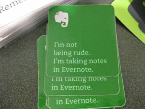 I'm Not Being Rude I'm Taking Notes in Evernote